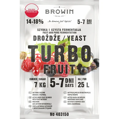 Vinske kvasovke Turbo Fruit 5-7 dni