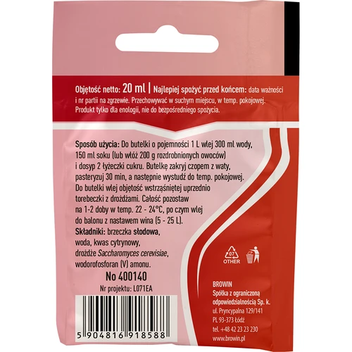 Vinski kvas Malaga, 20 ml - 2