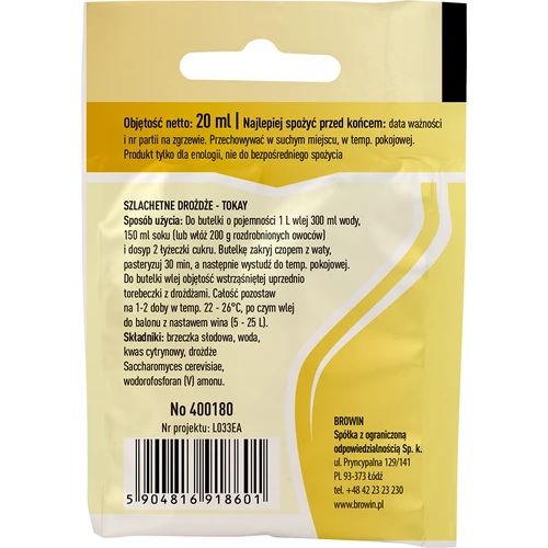 Vinski kvas Tokay, 20 ml - 2