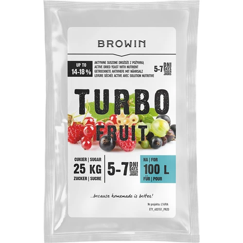 Vinski kvas Turbo Fruit 5-7 dni 100 L