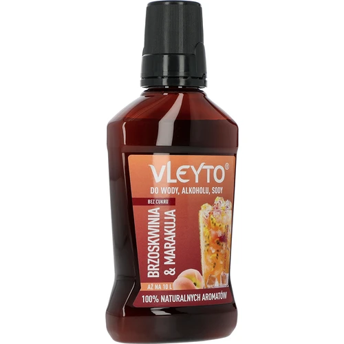VLEYTO Breskev & Marakuja – okusna esenca z naravnimi aromami, 250 ml - 3