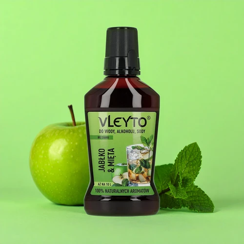 VLEYTO Meta & Jabolko – esenca z naravnimi aromami, 250 ml - 4