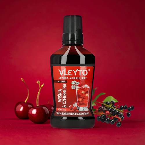 VLEYTO Višnja & Čremsa – okusna esenca z naravnimi aromami, 250 ml - 4