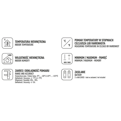 Vremenska postaja – elektronska, brezžična, črna - 6