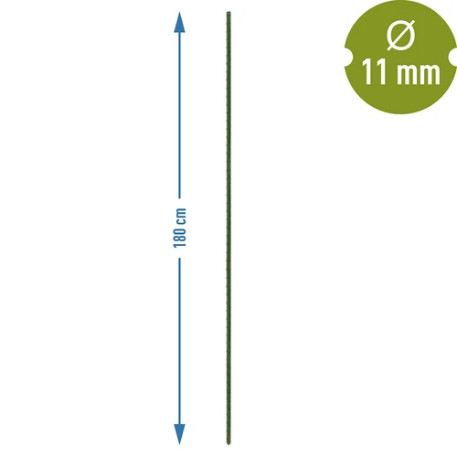 Vrtni koli Bioogród – prevlečeni jekleni, 1,8 m, Ø 11 mm, 10 kos. - 3