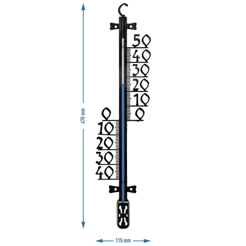 Vrtni termometer (od -40 do +50 °C), 47 cm - 3