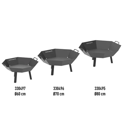 Vrtno kurišče ø 70 cm - v loft slogu - 21