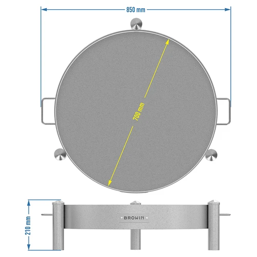Vrtno kurišče ø 70 cm, varjeno - 10