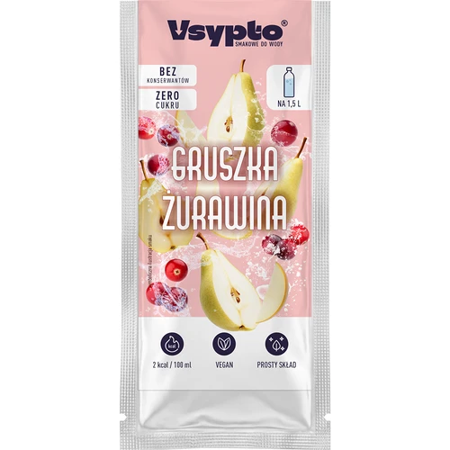 VSYPTO z okusom hruška-brusnica, 9 g - 2