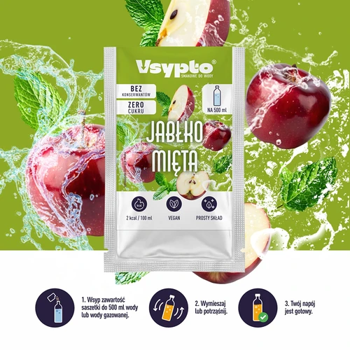 VSYPTO z okusom jabolko-meta, 3 g - 6