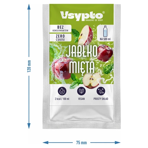 VSYPTO z okusom jabolko-meta, 3 g - 4