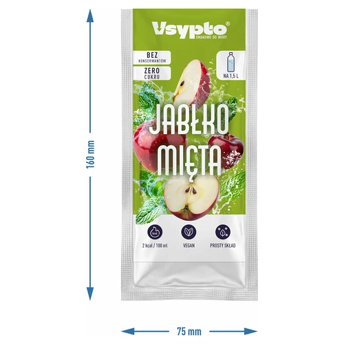 VSYPTO z okusom jabolko-meta, 9 g - 4