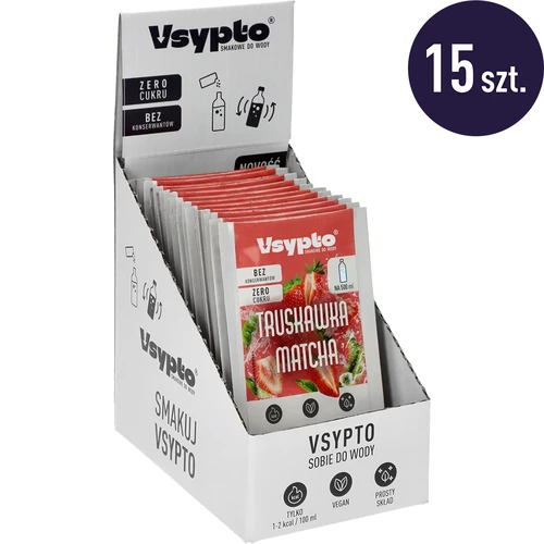 VSYPTO z okusom Jagoda Matcha, 3 g - 10