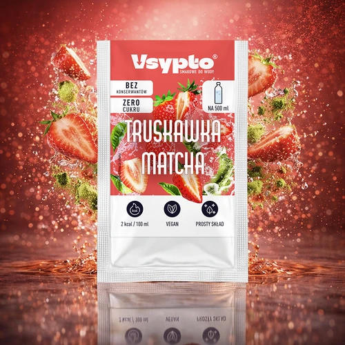 VSYPTO z okusom Jagoda Matcha, 3 g - 5
