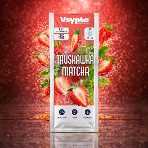 VSYPTO z okusom Jagoda Matcha, 9 g - 5
