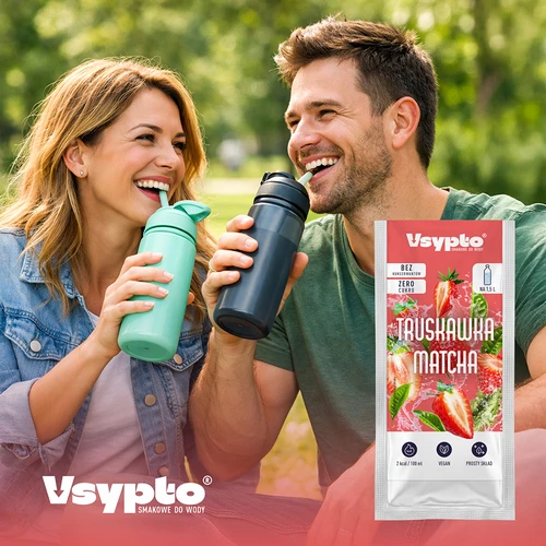 VSYPTO z okusom Jagoda Matcha, 9 g - 7