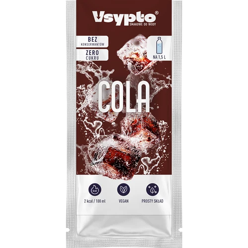 VSYPTO z okusom kole - okusni prašek za vodo, 9 g - 2