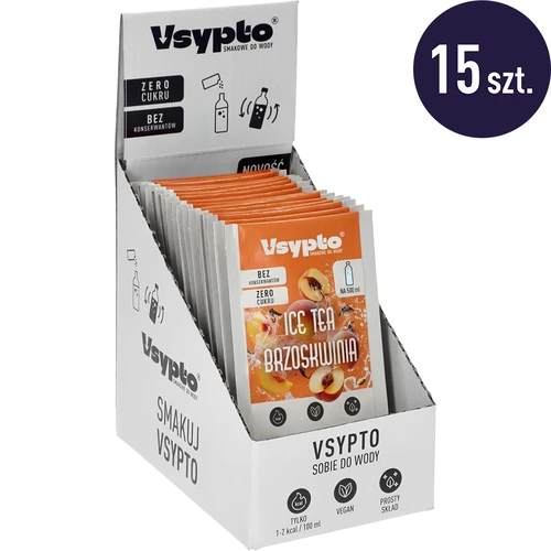 VSYPTO z okusom ledeni čaj breskev, 3 g - 10