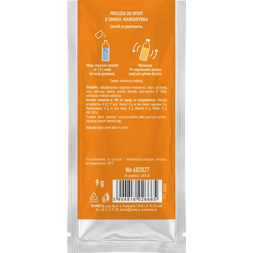 VSYPTO z okusom mandarine, 9 g - 3