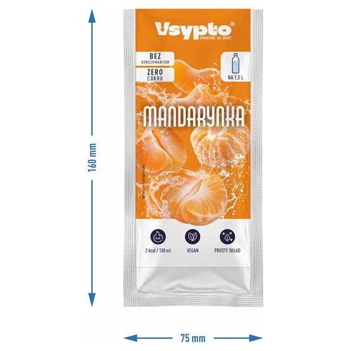 VSYPTO z okusom mandarine, 9 g - 4