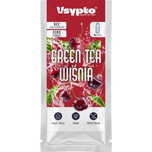 VSYPTO z okusom zelenega čaja in višnje, 9 g - 2