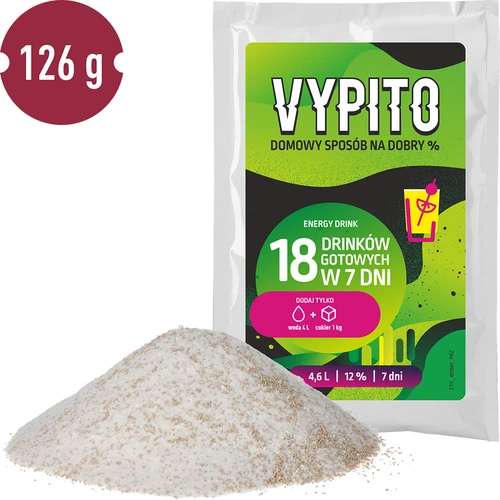VYPITO 12 %, vrečka za 18 drinkov - energijska pijača, 126 g - 3