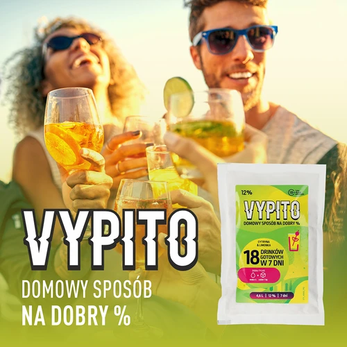 VYPITO 12 %, vrečka za 18 drinkov - Limona & limeta, 126 g - 6
