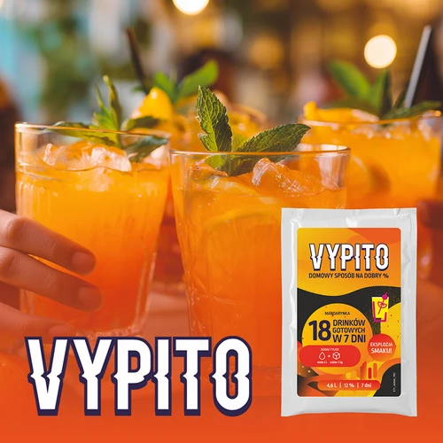 VYPITO 12 %, vrečka za 18 drinkov - Mandarina, 126 g - 6