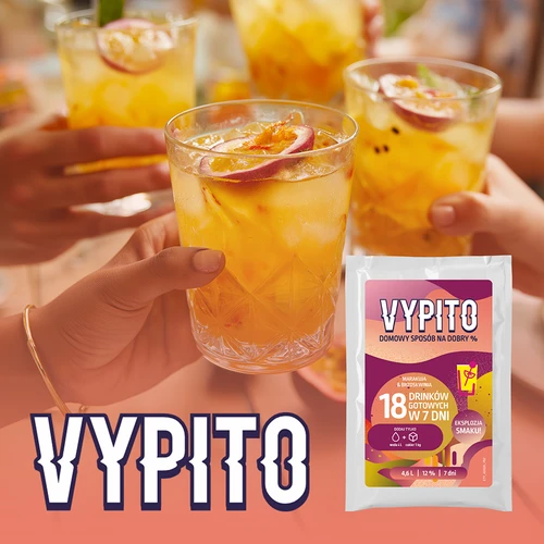 VYPITO 12 %, vrečka za 18 drinkov – Marakuja-Breskev, 126 g - 6