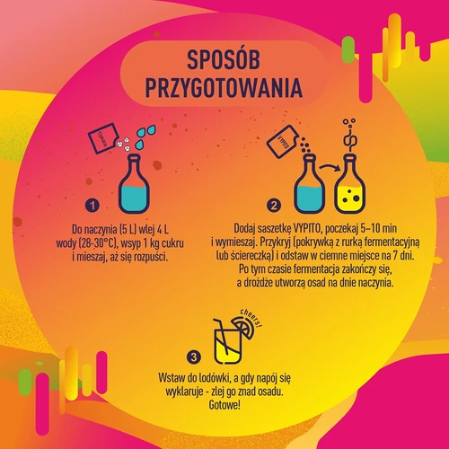 VYPITO 12%, vrečka za 18 koktajlov – Multitropic, 126g - 5