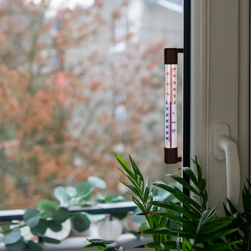 Zunanji rjavi termometer (od -50 °C do +50 °C) 18 cm - 7