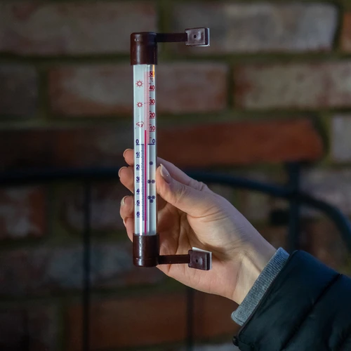 Zunanji rjavi termometer (od -50 °C do +50 °C) 18 cm - 4