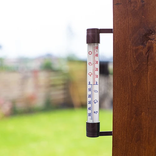 Zunanji termometer, rjav (od -60 °C do +50 °C) 23 cm - 2