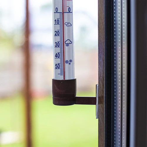 Zunanji termometer, rjav (od -60 °C do +50 °C) 23 cm - 4