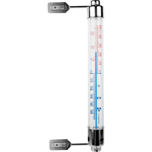 Zunanji termometer s kovinskim ohišjem (od -50 °C do +50 °C) 20 cm