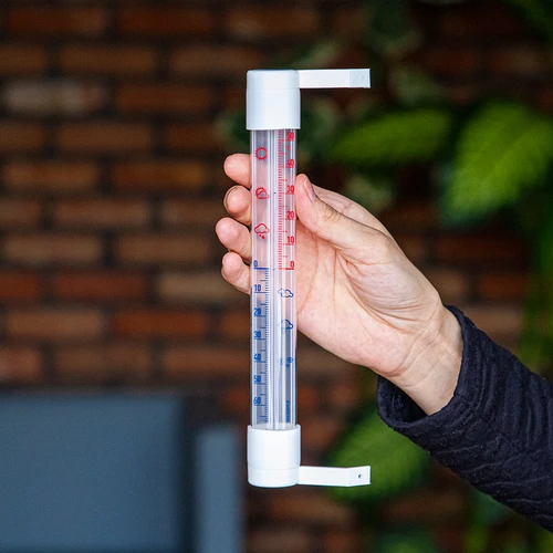 Zunanji termometer s prozorno lestvico (-70°C do +50°C) 23 cm, mix - 4