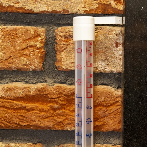 Zunanji termometer s prozorno lestvico (-70°C do +50°C) 23 cm, mix - 6